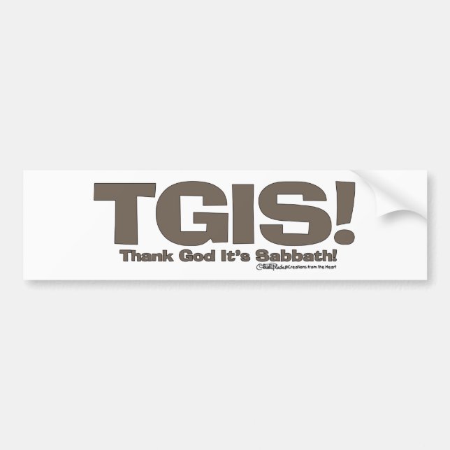 Adesivo Para Carro Design de Sabá TGIS (Frente)