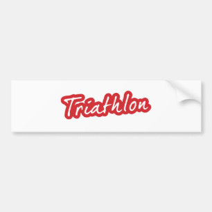 Adesivo Para Carro design de Triathlon legal