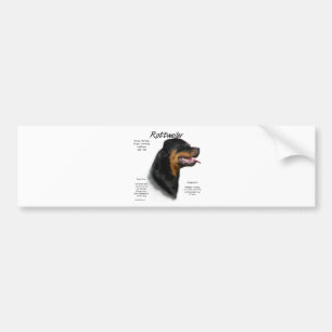 Adesivo Para Carro Design do Histórico do Rottweiler