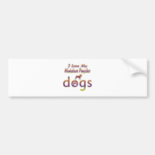 Adesivo Para Carro Design do Pinscher diminuto