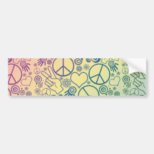 Adesivo Para Carro Design do símbolo de paz