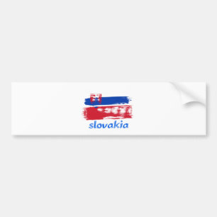 Adesivo Para Carro Design eslovaco da bandeira do Grunge