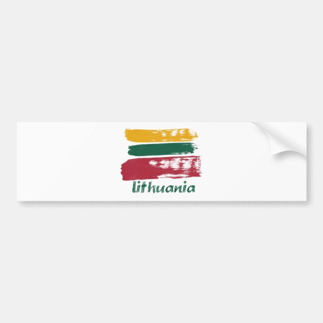 Adesivo Para Carro Design lituano da bandeira (Frente)