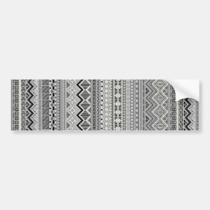 Adesivo Para Carro Design padrões aztec de cinza