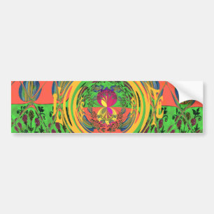 Adesivo Para Carro Designs florais bonitas e adoráveis.