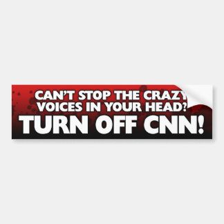 Adesivo Para Carro "Desligue autocolante no vidro traseiro do CNN"