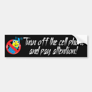 Adesivo Para Carro Desligue o autocolante no vidro traseiro do