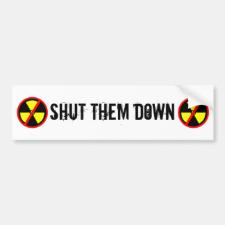 Adesivo Para Carro Desligue-Os Do Slogan Antinuclear Personalizado