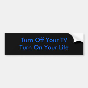 Adesivo Para Carro Desligue seu TVTurn em sua vida