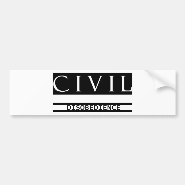 Adesivo Para Carro Desobediência civil (Frente)