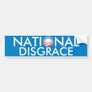 Adesivo Para Carro Desonra nacional de Obama