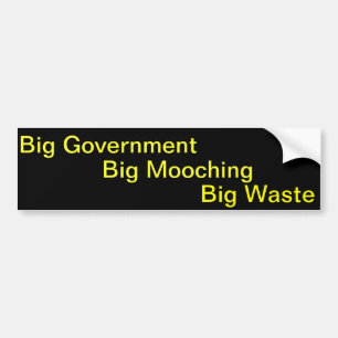 Adesivo Para Carro Desperdício grande Mooching grande do governo
