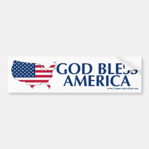 Adesivo Para Carro Deus abençoe América