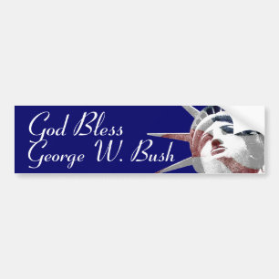 Adesivo Para Carro Deus abençoe George W. Bush