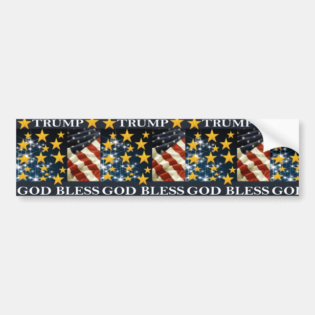 ADESIVO PARA CARRO DEUS ABENÇOE TRUMP (Frente)