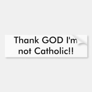 Adesivo Para Carro DEUS do obrigado eu não sou católico!!