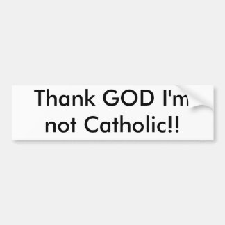 Adesivo Para Carro DEUS do obrigado eu não sou católico!!