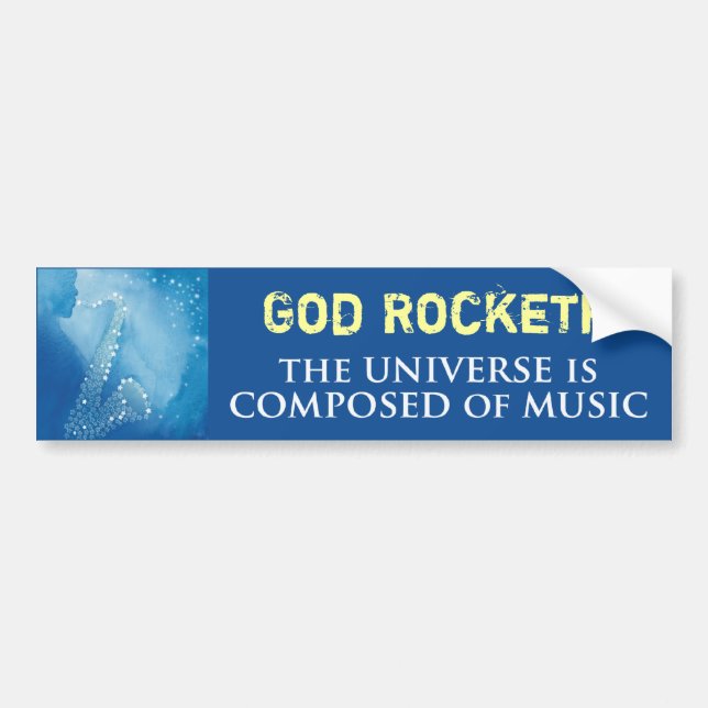 Adesivo Para Carro Deus Rocketh (Frente)