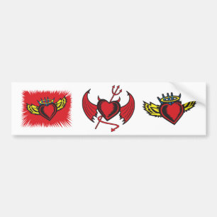Adesivo Para Carro Devil Heart