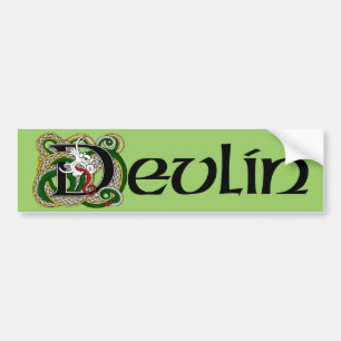 Adesivo Para Carro Devlin Celtic Dragon Bumper Sticker