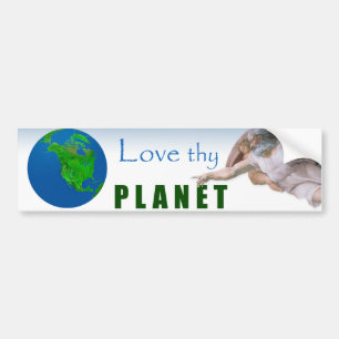 Adesivo Para Carro Dia da Terra - ame Thy planeta