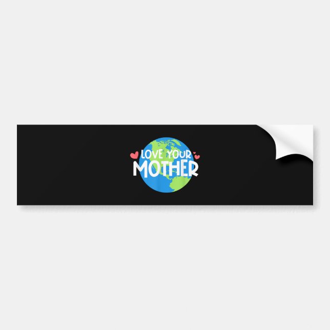 Adesivo Para Carro Dia de Amar a Mãe Terra (Frente)