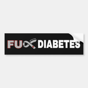 Adesivo Para Carro Diabetes FU
