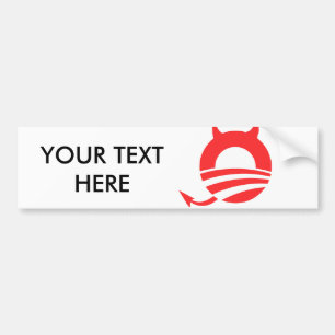 ADESIVO PARA CARRO DIABO DE OBAMA
