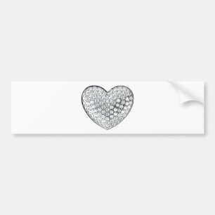 Adesivo Para Carro Diamond Heart