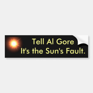 Adesivo Para Carro Diga Al Gore que é a falha do Sun