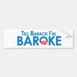 Adesivo Para Carro Diga Barack Im Baroke