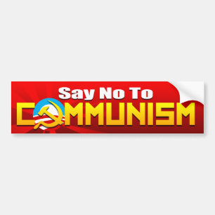 Adesivo Para Carro Diga não ao comunismo