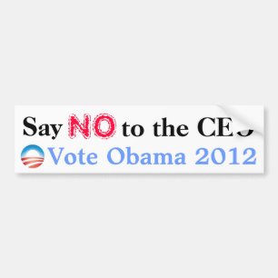 Adesivo Para Carro Diga não o o CEO, voto Obama