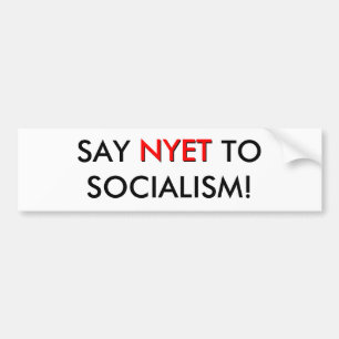 ADESIVO PARA CARRO DIGA NYET AO SOCIALISMO! , NYET