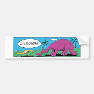ADESIVO PARA CARRO DINOSSAURO CÓMICO