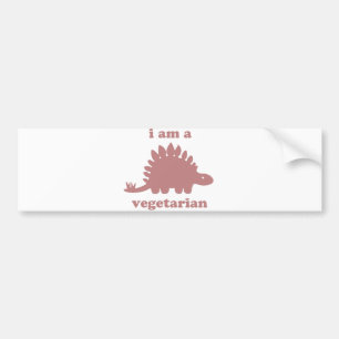 Adesivo Para Carro Dinossauro do Stegosaurus do vegetariano - rosa
