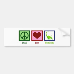 Adesivo Para Carro Dinossauros do Amor pela Paz