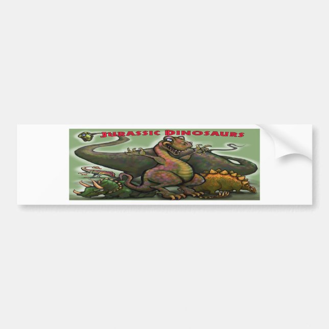 Adesivo Para Carro Dinossauros Jurássicos (Frente)