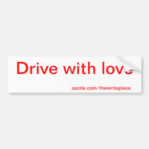 Adesivo Para Carro Dirija com amor