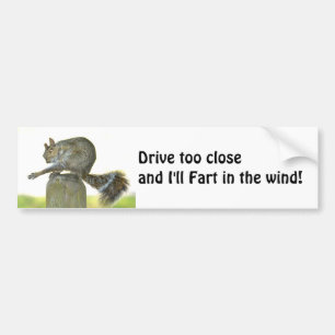 Adesivo Para Carro Dirija muito perto, vou arrancar o autocolante
