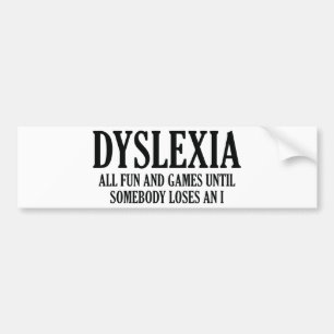 Adesivo Para Carro Dislexia