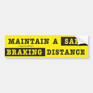 Adesivo Para Carro Distância deTravagem