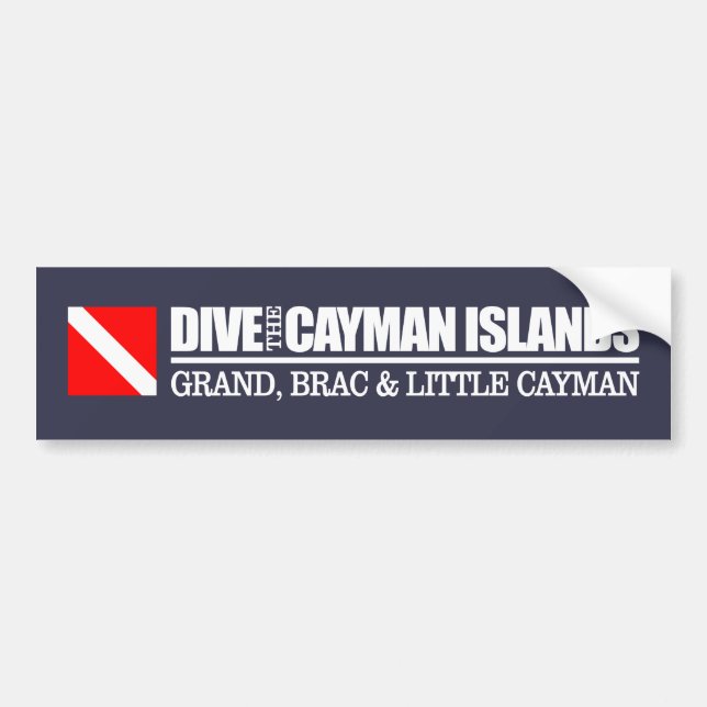 Adesivo Para Carro Dive As Ilhas Cayman DF2 (Frente)