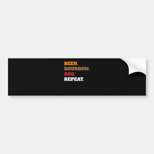 Adesivo Para Carro Diversão do Churrasco Beer Bourbon Repetições Home