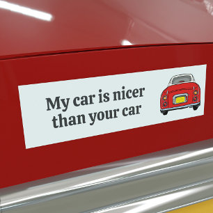 Adesivo Para Carro Divertido Meu Carro é Mais Bonito Adesivo de Para-