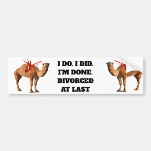 Adesivo Para Carro DIVORCIADO NA ÚLTIMA Vinheta para-choques