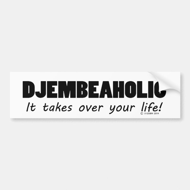 Adesivo Para Carro Djembeaholic Life (Frente)