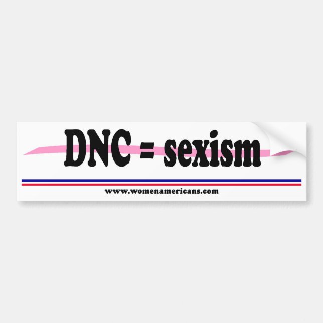 Adesivo Para Carro DNC = sexismo (Frente)