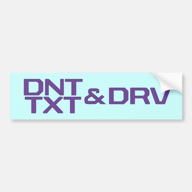 ADESIVO PARA CARRO DNT TXT & DRV (Frente)