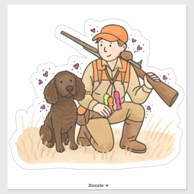 Adesivo para carro do American Water Spaniel (Folha)